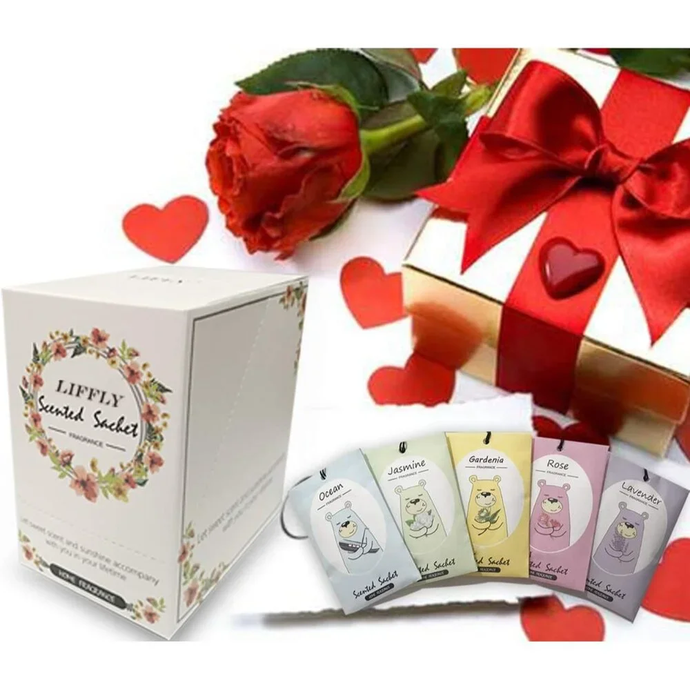 14 Packs Scented Sachets for Drawers and Closets Lavender, Rose, Jasmine, Ocean, - Picture 6 of 7